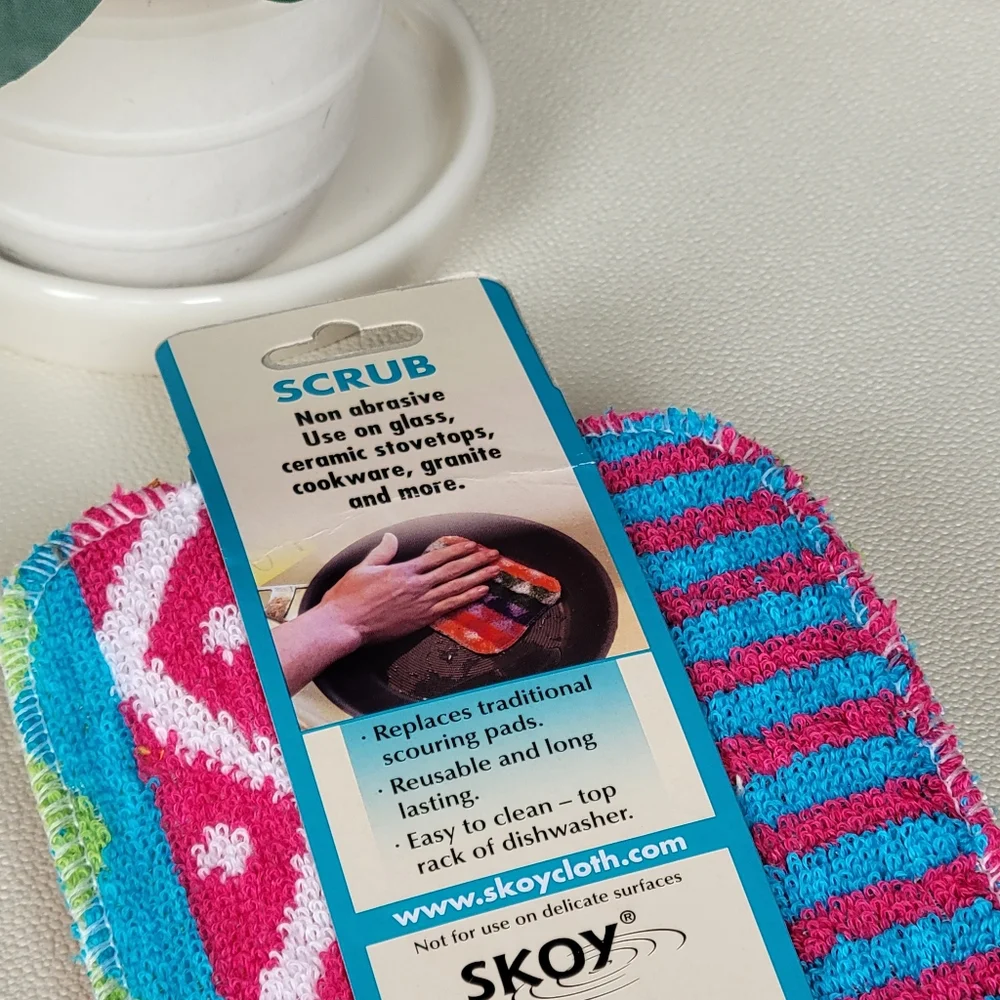 Skoy Vibrant Scrub Sponge Set of 2